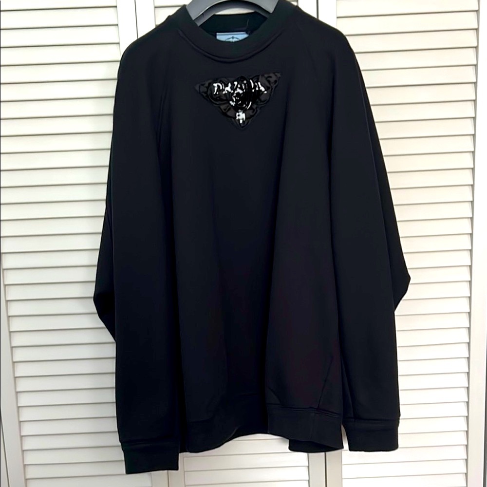 Prada Black Logo Sweatshirt